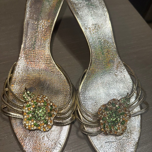 Giuseppe Zanotti flower embellished kitten heels - Picture 1 of 4